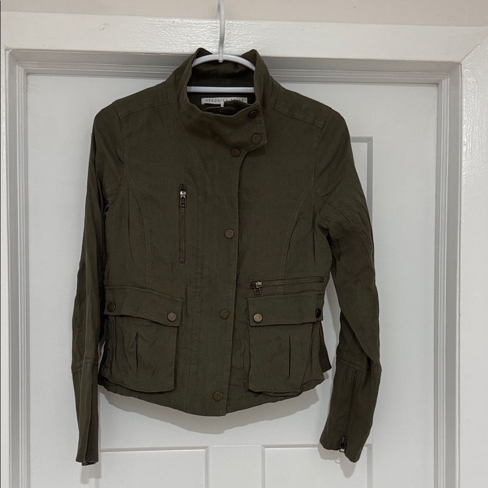 Veronica Beard Olive Utility Jacket